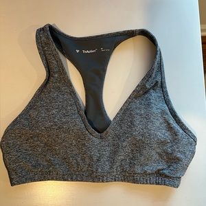 TnAction TNACOZY Tread Sports Bra Echo Grey Size Medium